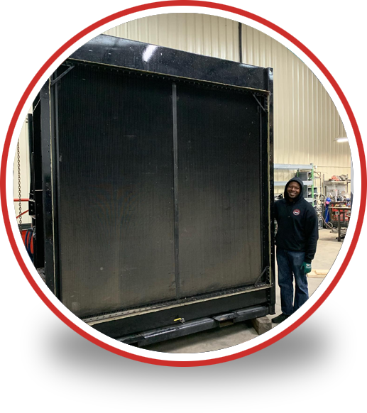 Heavy Duty Cooling parts circle OEM & Aftermarket Radiator Semi Truck Parts